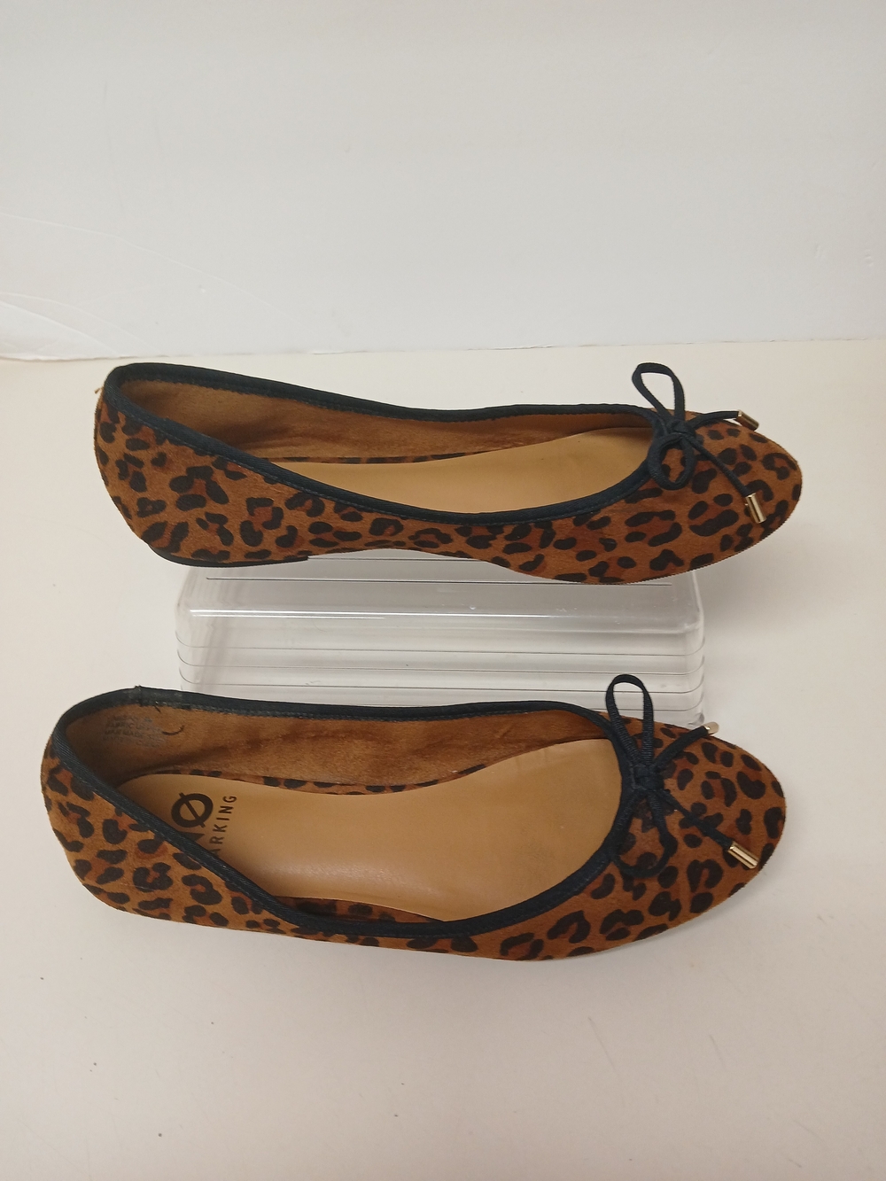 NWOT! Leopard-Print Ballet Flats - Brown/Black - Picture 3 of 7